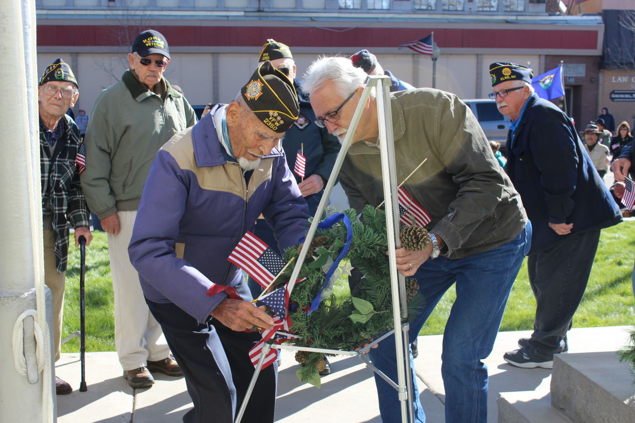 Placing the Wreath